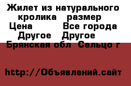 Жилет из натурального кролика,44размер › Цена ­ 500 - Все города Другое » Другое   . Брянская обл.,Сельцо г.